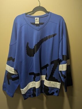 Nike Blue Black White Men's Jersey Pullover